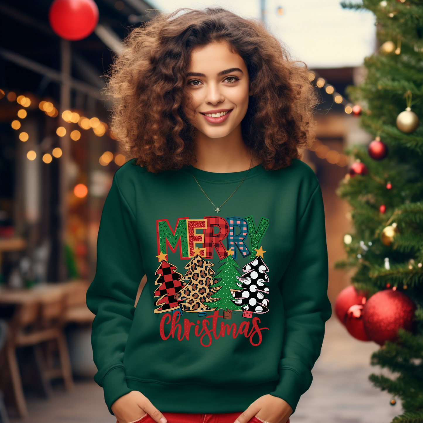 Merry Xmas Flannel Sweatshirt