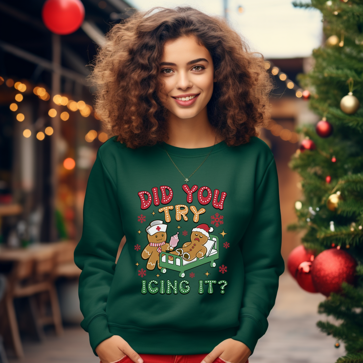 Nurse Icing Christmas Sweatshirt