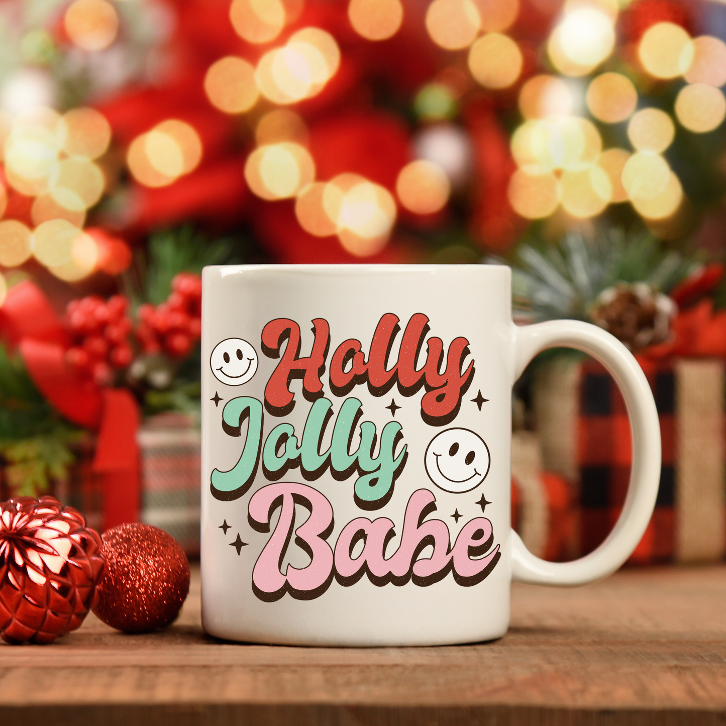 Holly Jolly Babe Coffee Mug