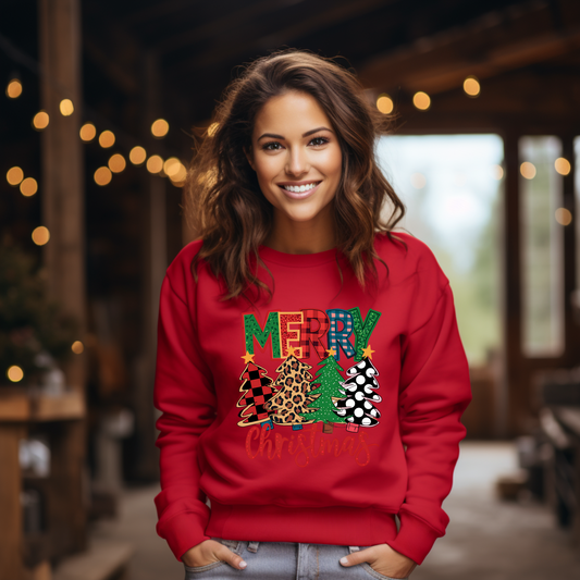 Merry Xmas Flannel Sweatshirt