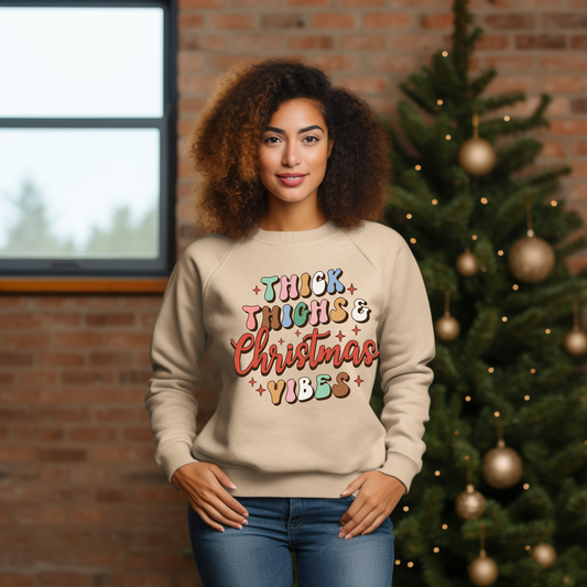 Thick Thighs Christmas Sweatshirt