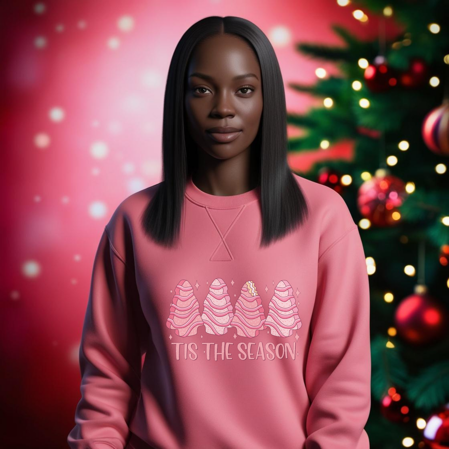 Tis’ the Season with Cake Christmas Sweatshirt