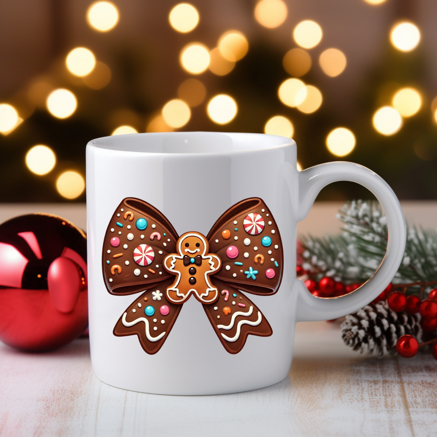 Chocolate Gingerbread Christmas Coffee Mug