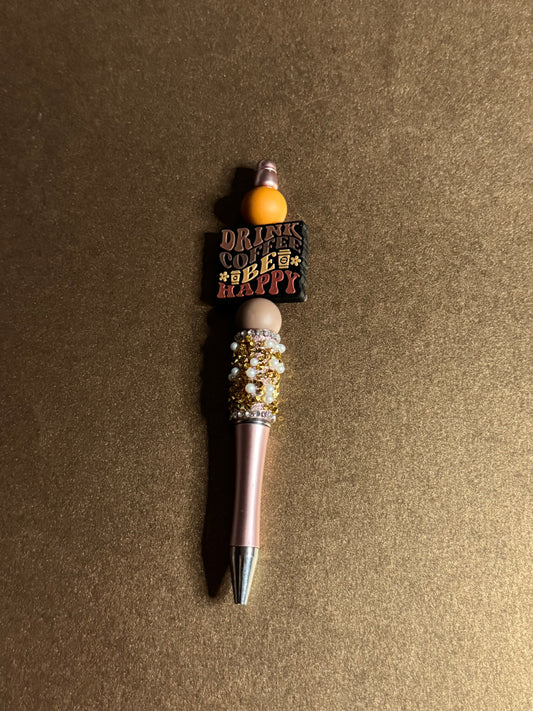 Drink Coffee Be Happy Decorative Pen