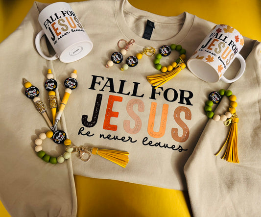 Fall For Jesus Keychain