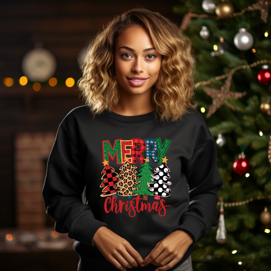 Merry Xmas Flannel Sweatshirt