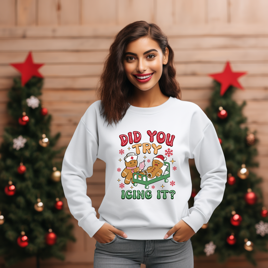 Nurse Icing Christmas Sweatshirt