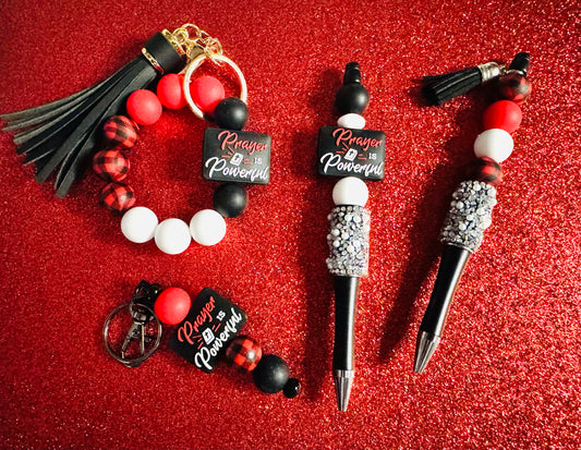 Prayer is Powerful Keychain Bracelet