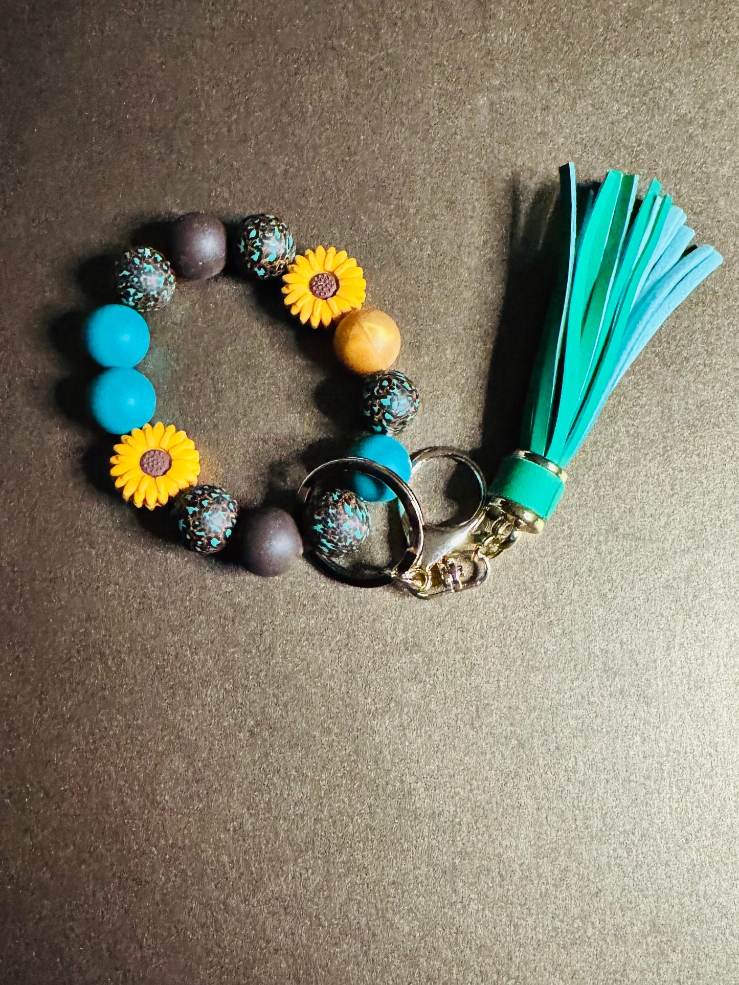 Sunflower Keychain Bracelet