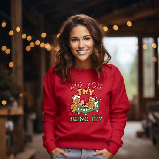 Nurse Icing Christmas Sweatshirt