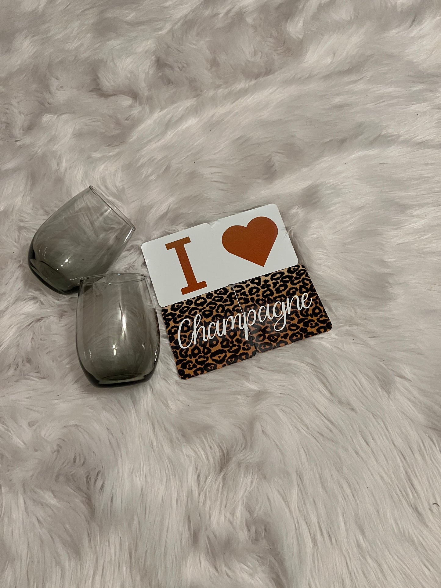 I Love Champagne Coasters