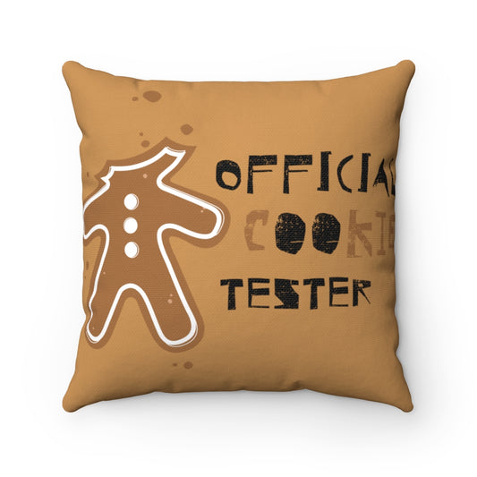 Throw Pillow "Official Cookie Tester"