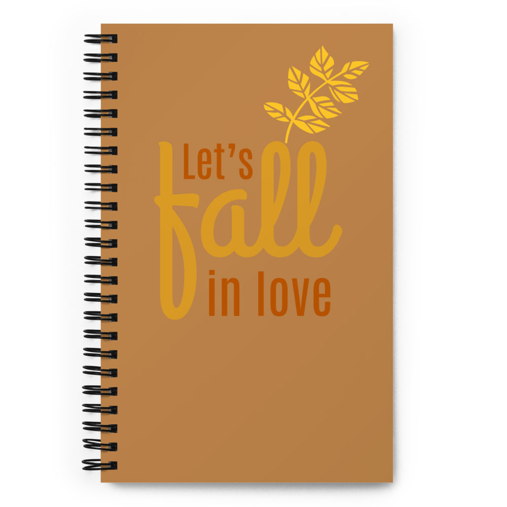 Spiral notebook "Let's Fall In Love"