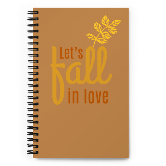 Spiral notebook "Let's Fall In Love"