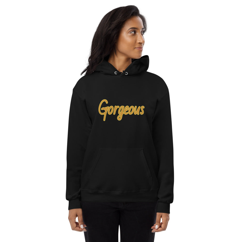 "Gorgeous" Unisex fleece hoodie