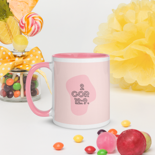 Colored Coffee Mug "2 Cor 12:9"
